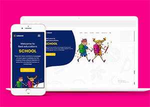 宽屏儿童幼教培训机构网站模板 - 项目资源网