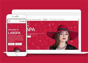 简洁女性护肤品牌企业网站模板 - 项目资源网