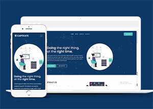 简洁公司项目投资类网站模板下载 - 项目资源网