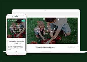 新鲜农产品类公司网站模板下载 - 项目资源网
