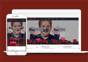 宽屏图书教育HTML网站模板源码 - 项目资源网