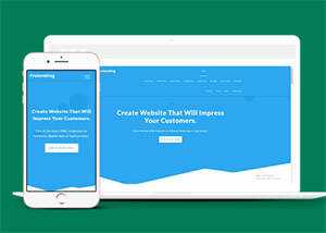 蓝色云服务器HTML网站模板 - 项目资源网