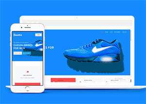 耐克品牌鞋商城类网站模板源码 - 项目资源网
