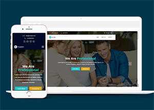 Bootstrap4互联网公司网站模板 - 项目资源网