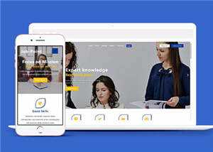 职业管理服务HTML网站模板下载 - 项目资源网