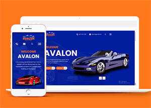 简洁豪华汽车4S店保养网站模板 - 项目资源网